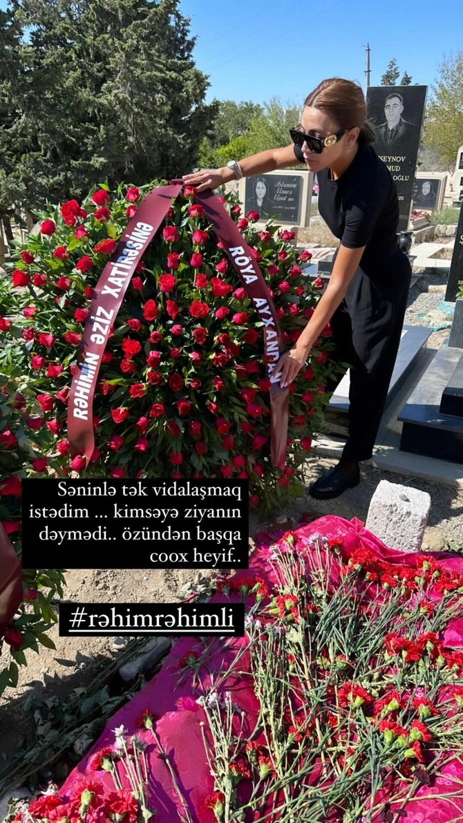Xalq artisti Rəhim Rəhimlinin məzarı önündə: “Adam olsaydınız, çox yaşayardı” — FOTOLAR
