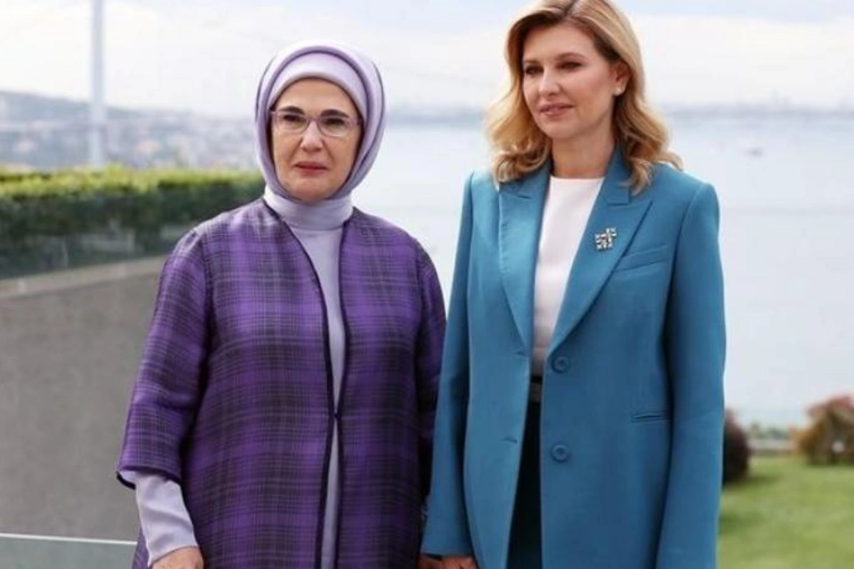 Türkiyə və Ukraynanın birinci xanımları görüşdülər — FOTO