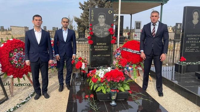 Salyanda şəhidlərin əziz xatirəsi anılıb — FOTOLAR