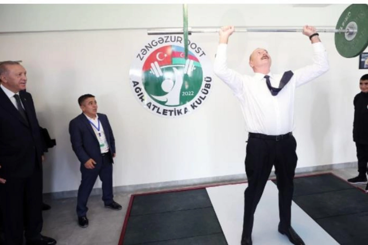 İlham Əliyev Zəngilanda ştanq qaldırdı — YENİLƏNİB (FOTO, VİDEO)