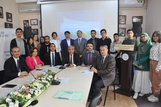 Azərbaycan Dillər Universitetində mənəvi dəyərlərlə bağlı tədbir keçirildi Azərbaycan Dillər Universitetində mənəvi dəyərlərlə bağlı tədbir keçirildi