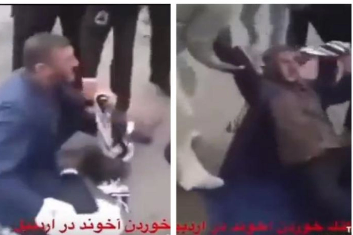 İranda mollanı döyüb soyundurdular — VİDEO