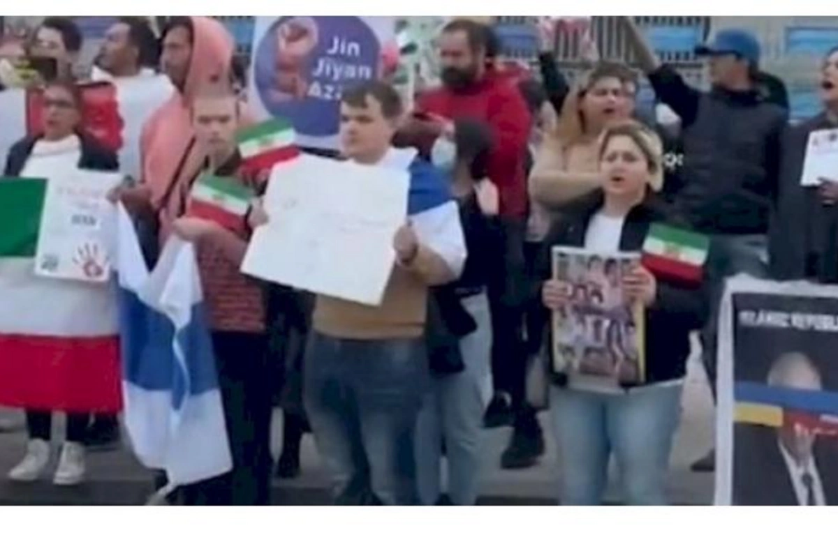 Gürcüstanda yaşayan iranlılar molla rejiminə etiraz olaraq ayağa qalxdılar