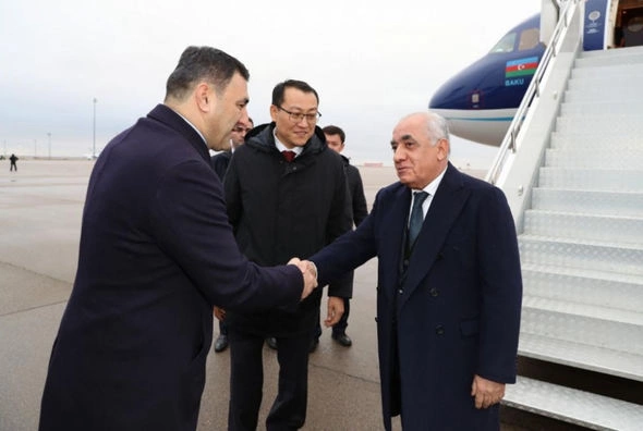 Əli Əsədovun Qazaxıstana işgüzar səfəri başlayıb — FOTO