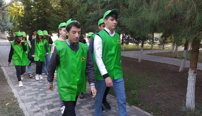 Salyanda “Təbiət Gənclərin gözü ilə” devizi altında səyahət təşkil edilib — FOTOLAR