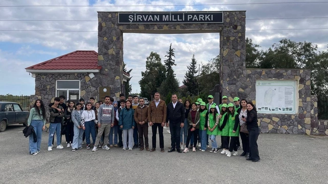 Salyanda “Təbiət Gənclərin gözü ilə” devizi altında səyahət təşkil edilib — FOTOLAR