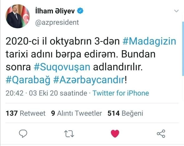 Vətən müharibəsi: Oktyabrın 3-də azad edilən ərazilər — SİYAHI (FOTO/VİDEO)