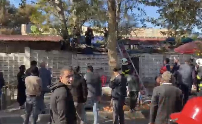 SON DƏQİQƏ: Mərkəzi bazarda YANĞIN — FOTO
