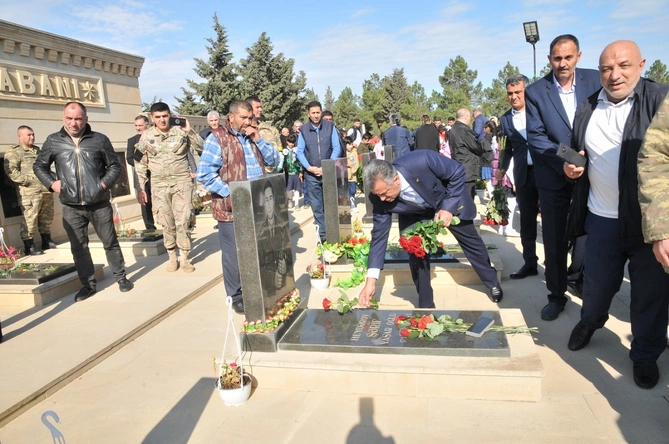 Abşeronda şəhidlərimizin anım günləri keçirilib — FOTOLAR