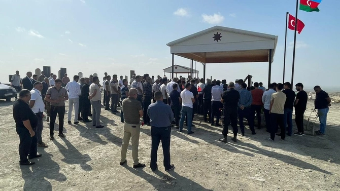 Şəhid Əmrah Həmidovun məzarı ziyarət olundu — FOTOLAR
