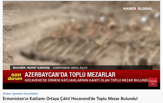 Edillidə aşkarlanan kütləvi məzarlıq dünya mətbuatının diqqət mərkəzində — FOTOLAR