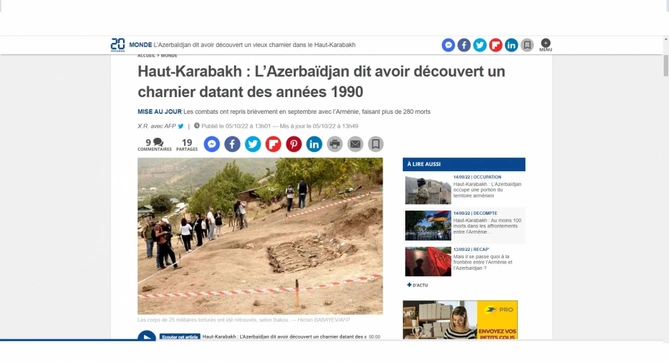 Edillidə aşkarlanan kütləvi məzarlıq dünya mətbuatının diqqət mərkəzində — FOTOLAR