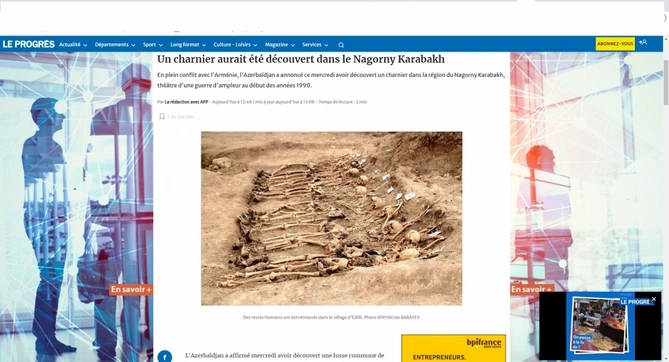 Edillidə aşkarlanan kütləvi məzarlıq dünya mətbuatının diqqət mərkəzində — FOTOLAR