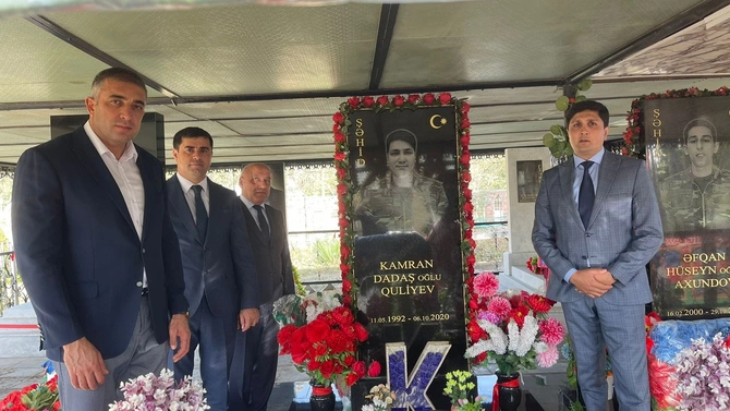 Salyanda Vətən Müharibəsi şəhidləri yad edilib — FOTO Salyanda Vətən Müharibəsi şəhidləri yad edilib — FOTO