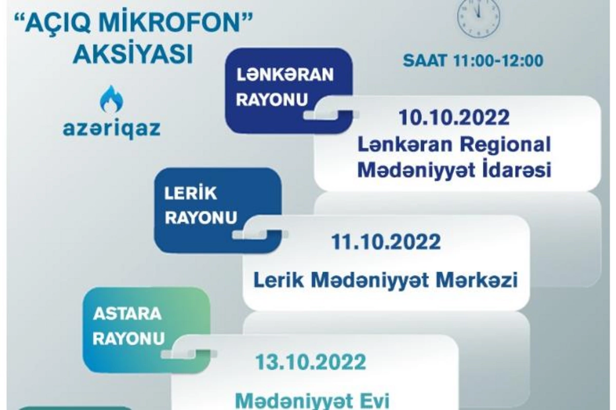 Azəriqazın Açıq mikrofon aksiyaları davam edir
