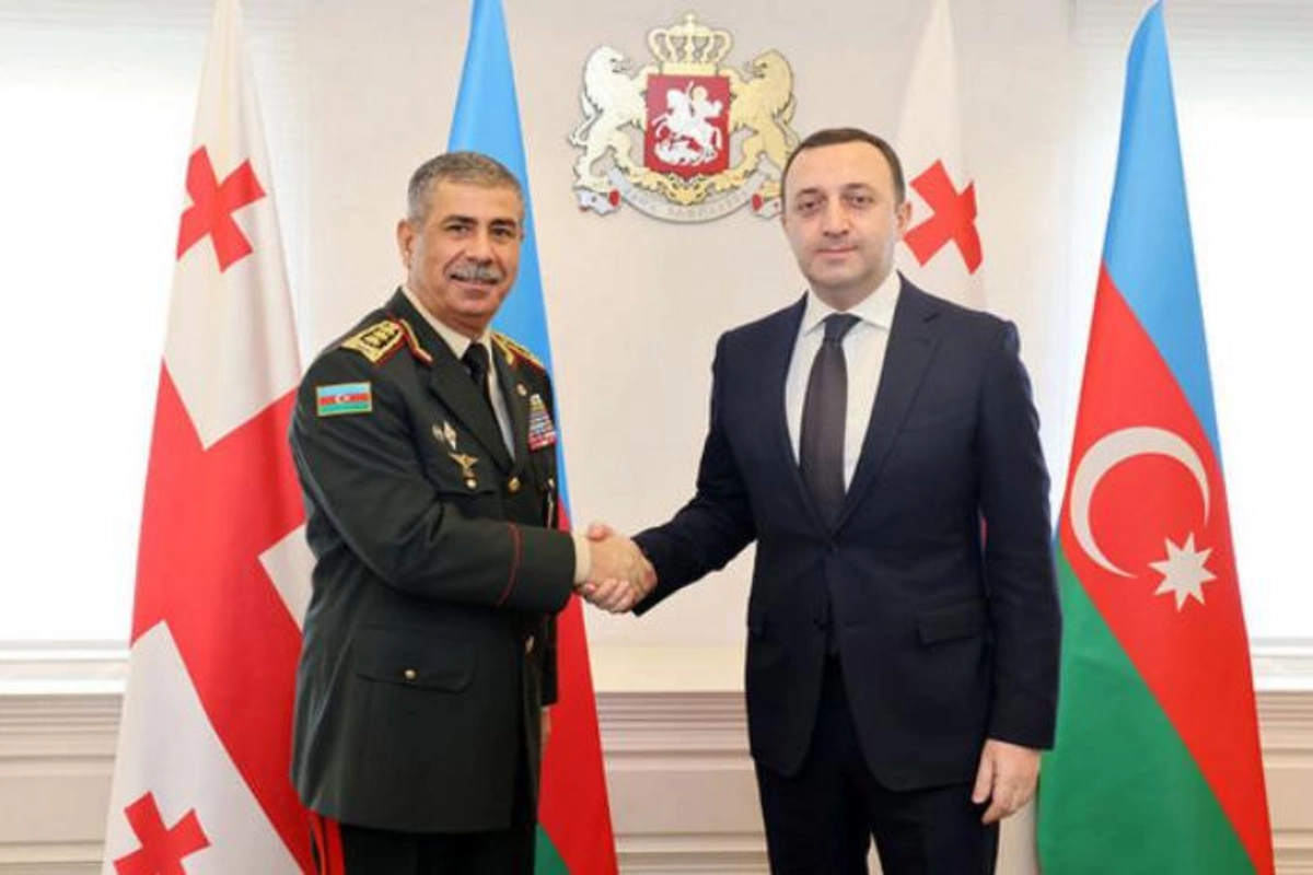 Müdafiə naziri Gürcüstanın Baş naziri ilə görüşüb — FOTO