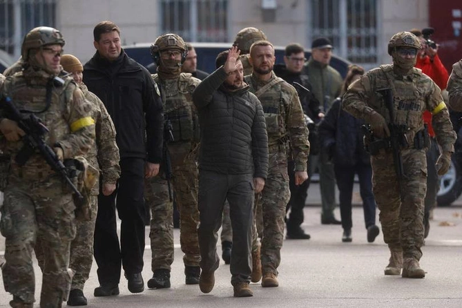 Zelenskinin Xersondan görüntüləri yayıldı — FOTO
