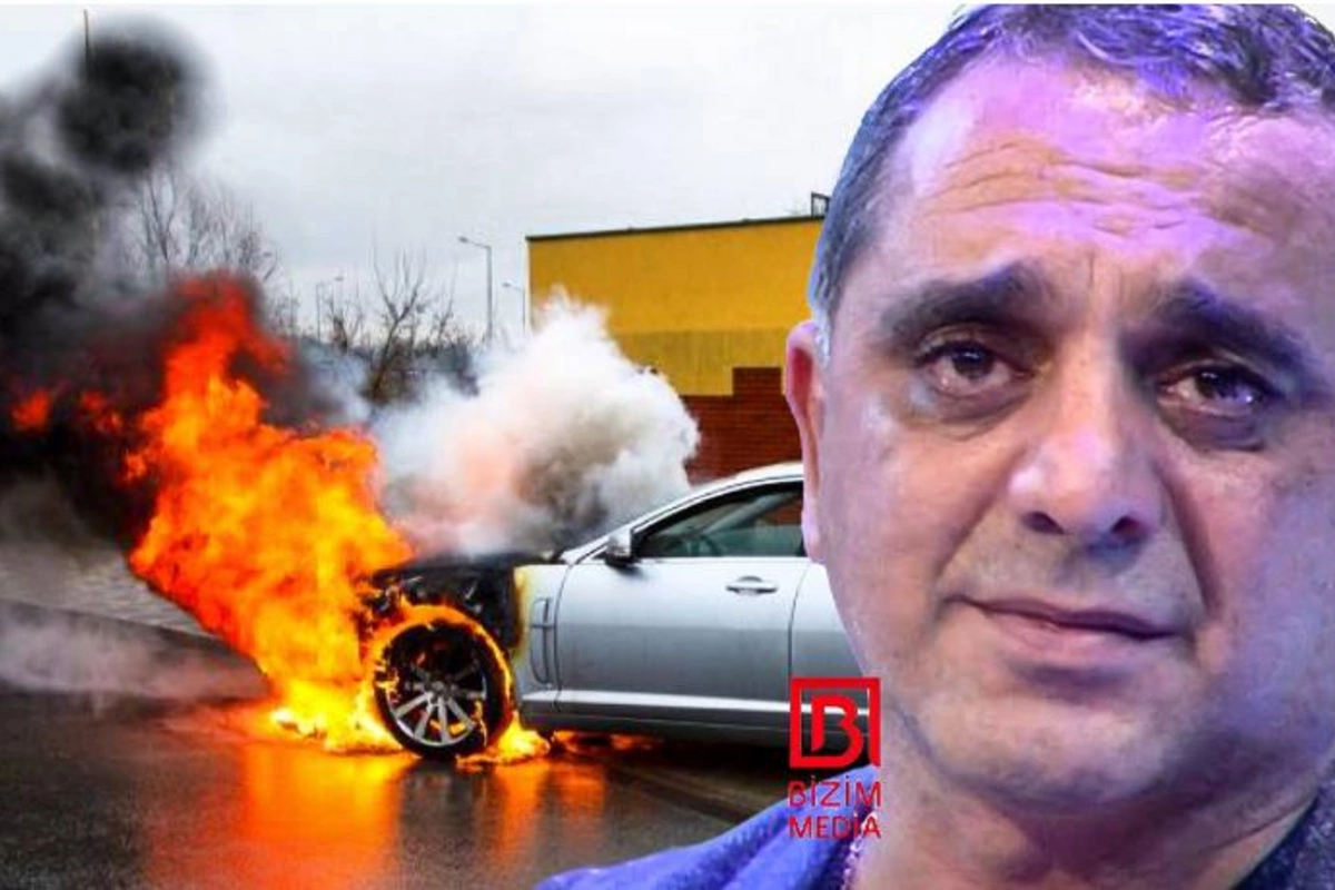 İbrahim Borçalı qəza keçirdi, avtomobili yandı — VİDEO
