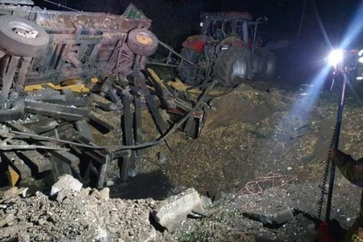 NATO təyyarəsi Polşa ərazisinə düşən raketin trayektoriyasını izləyib