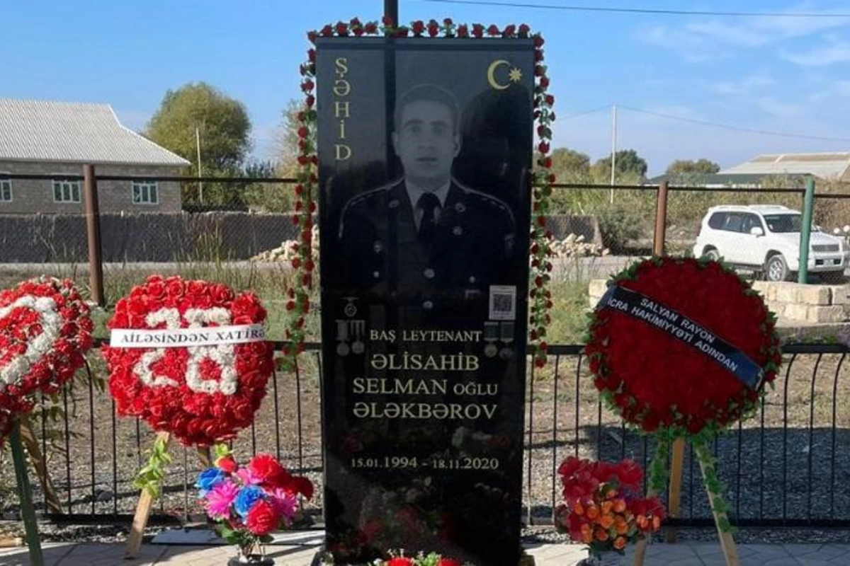 Salyanda Vətən müharibəsi şəhidi Əlisahib Ələkbərov anılıb — FOTO