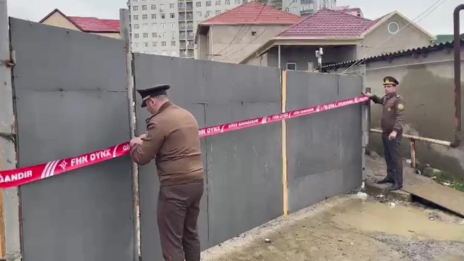 Bir sıra binaların tikintisi dayandırılıb — FOTO/VİDEO