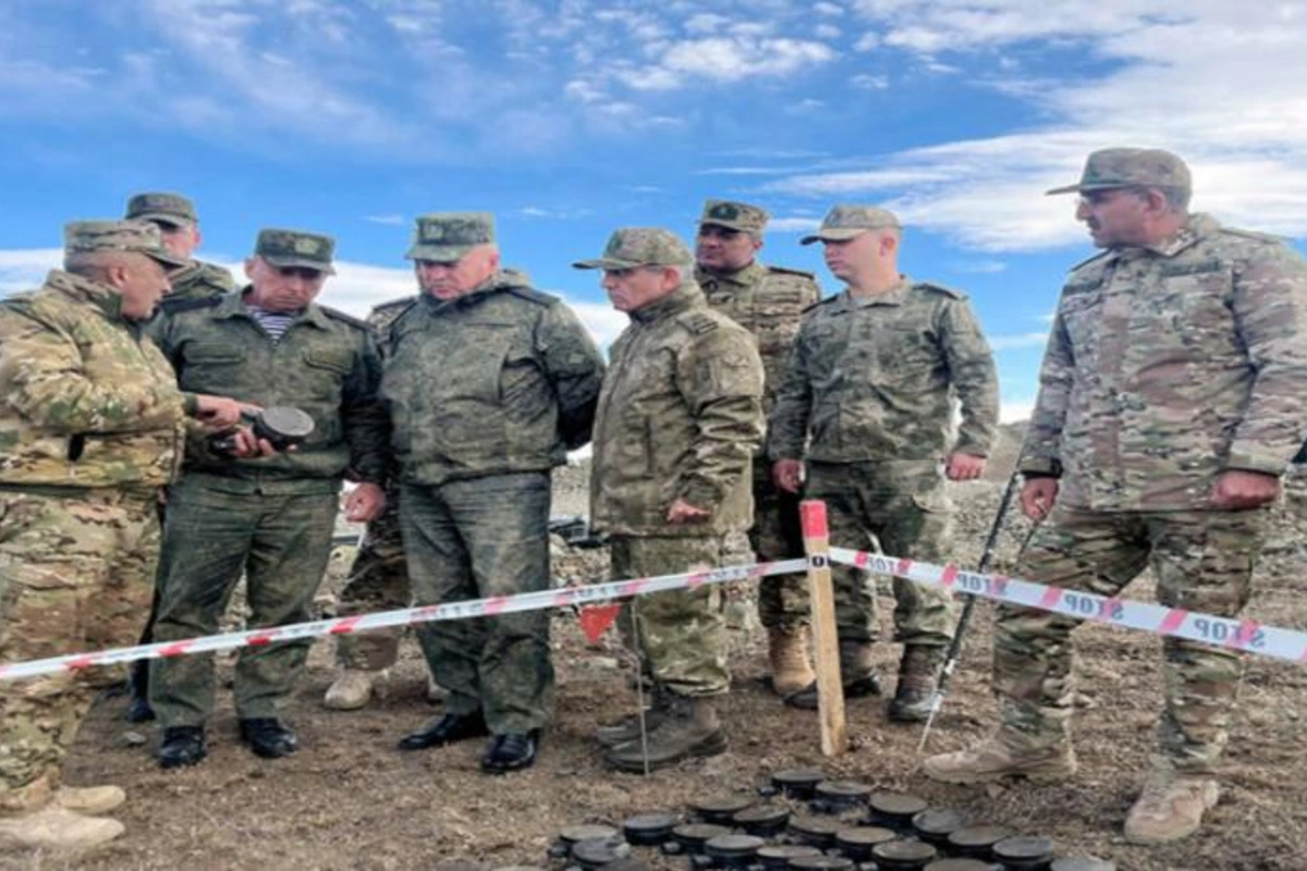Sülhməramlıların komandanı və Türk generalı Sarıbaba yüksəkliyinə gəldi — FOTOLAR