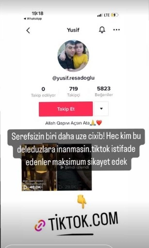 Rəşad Dağlının oğlu: “Şərəfsizin daha biri üzə çıxıb” — FOTO