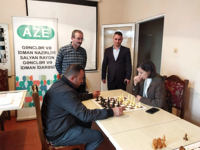 Salyanda Heydər Əliyevin xatirəsinə həsr edilmiş şahmat turniri keçirildi — FOTO