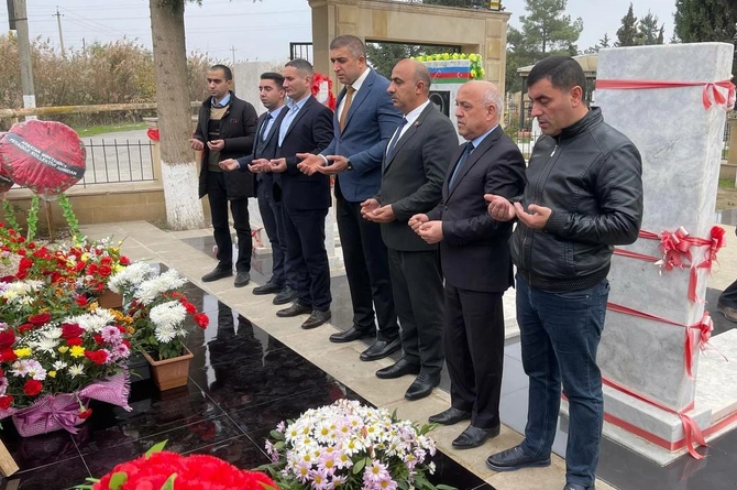 Salyanda şəhid Coşqun Səfərovun xatirəsi anıldı — FOTO
