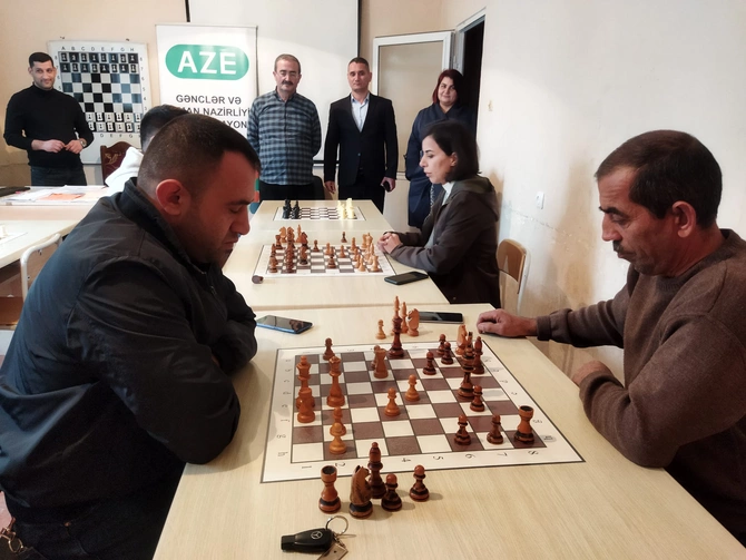 Salyanda Heydər Əliyevin xatirəsinə həsr edilmiş şahmat turniri keçirildi — FOTO