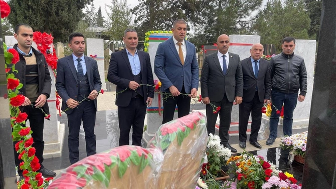 Salyanda şəhid Coşqun Səfərovun xatirəsi anıldı — FOTO
