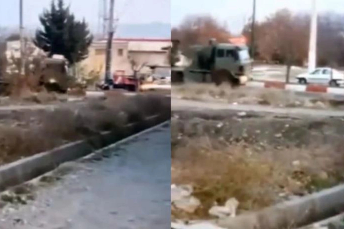 SEPAH-ın zirehli bölmələri İraqın Kürdüstan bölgəsi sərhədlərinə yeridilir — VİDEO