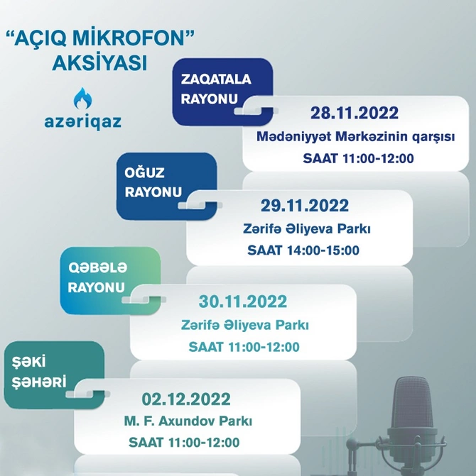 SOCAR Azəriqaz İB-nin Açıq mikrofon aksiyaları davam edir — FOTO SOCAR Azəriqaz İB-nin Açıq mikrofon aksiyaları davam edir — FOTO