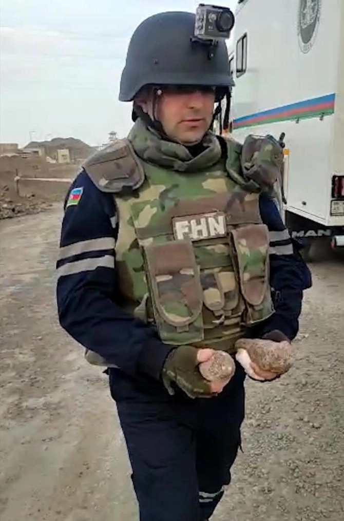 Sumqayıtda hərbi sursat aşkarlandı — FOTO/VİDEO