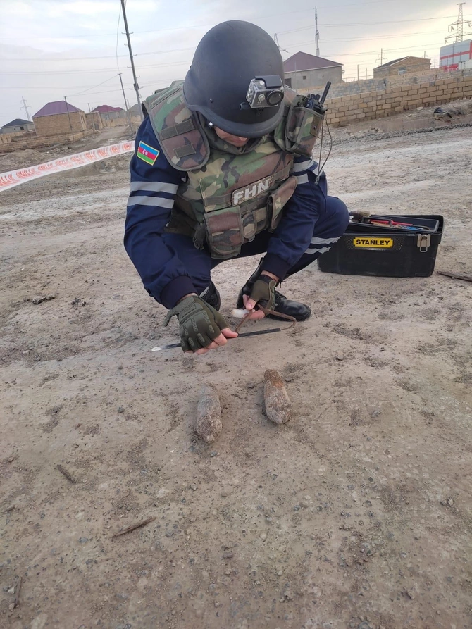 Sumqayıtda hərbi sursat aşkarlandı — FOTO/VİDEO