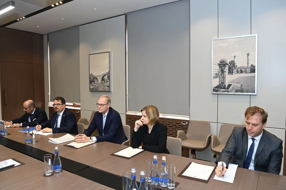 Ceyhun Bayramovla Aİ nümayəndəsi müzakirələr apardılar — FOTO