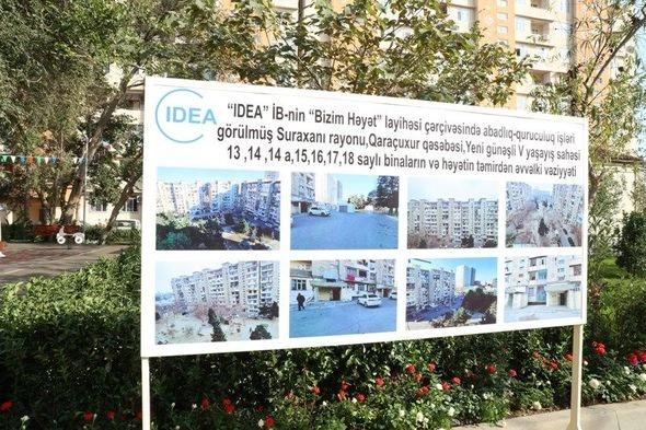 Leyla Əliyevanın iştirakı ilə növbəti abadlaşdırılmış həyətin açılışı olub — FOTO