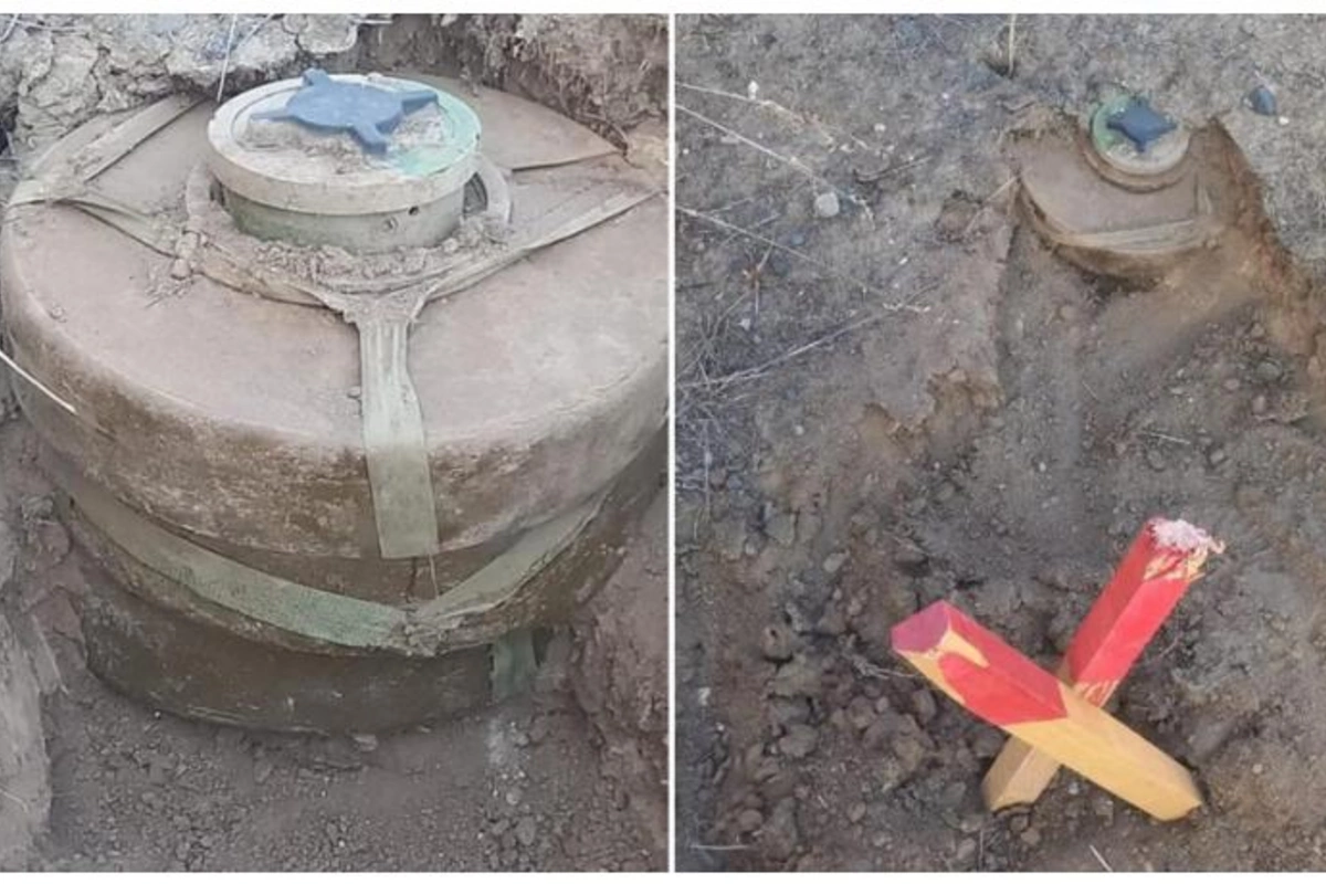 Ağdamda dörd minadan ibarət tələ-minası aşkarlandı — FOTO