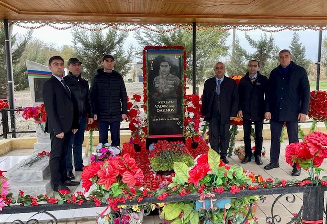 Şəhid Nurlan Qasımovun xatirəsi anıldı — FOTOLAR