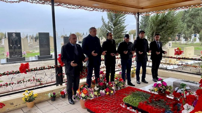 Şəhid Nurlan Qasımovun xatirəsi anıldı — FOTOLAR