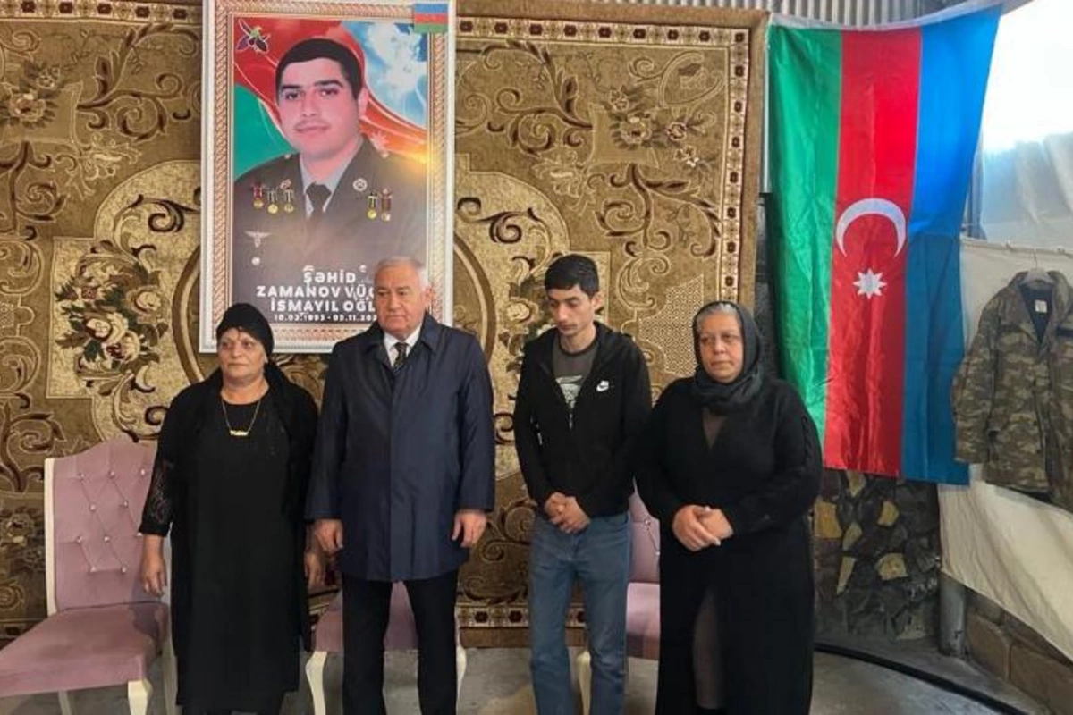 Füzulidən olan Vətən müharibəsi şəhidlərinin ailələri ziyarət olunub — FOTOLAR