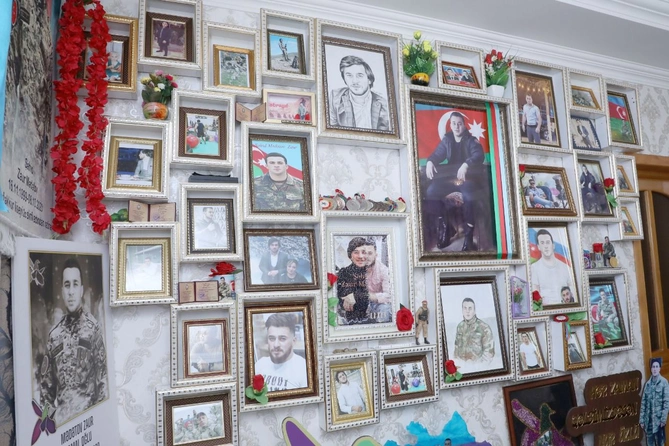 Birliyin rəhbər şəxsləri şəhid ailələrini ziyarət ediblər — FOTOLAR