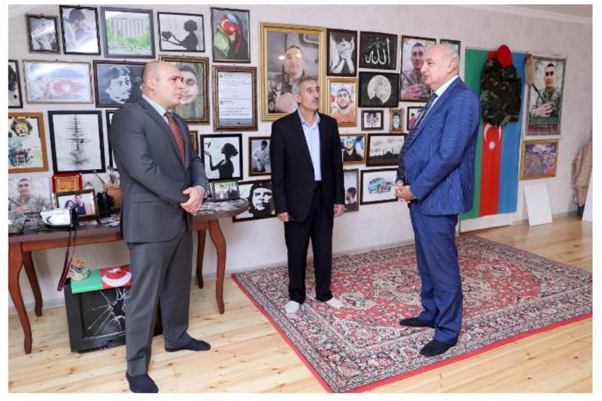 Birliyin rəhbər şəxsləri şəhid ailələrini ziyarət ediblər — FOTOLAR