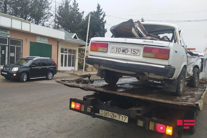 Tovuzda ağır qəza — Ata öldü, oğlu yaralandı