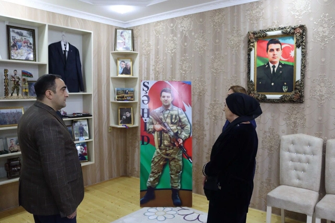 “Azərişıq” rəhbərliyi Zəfər Günü ilə bağlı şəhid ailələri və qazilərlə görüşlər keçirib — FOTOLAR