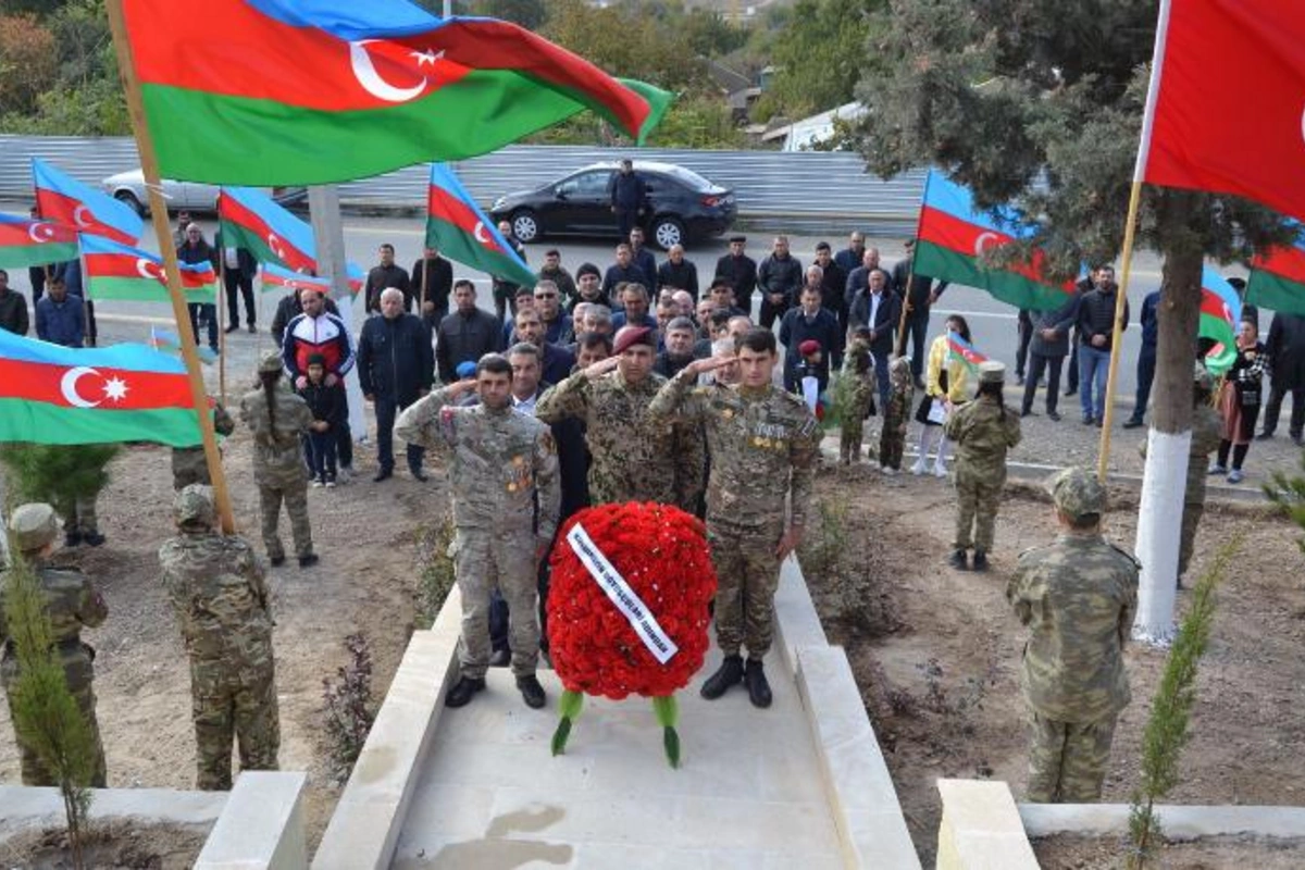Füzulidə Qarabağ şəhidlərinin xatirəsinə tikilmiş abidə kompleksinin açılışı oldu — FOTOLAR