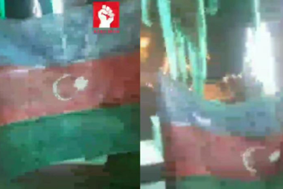 Güney Azərbaycanda Zəfər Günü bayrağımız dalğalandırıldı — VİDEO