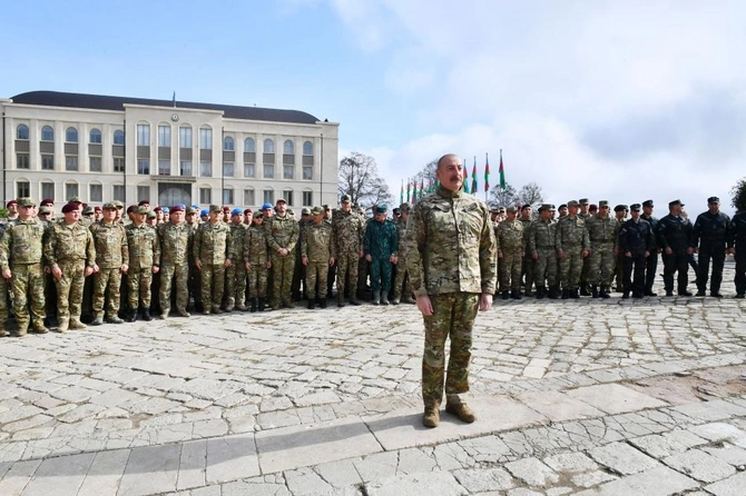 Prezident Zəfər Günü münasibətilə Şuşada keçirilən tədbirdə çıxış etdi — YENİLƏNİB/FOTOLAR
