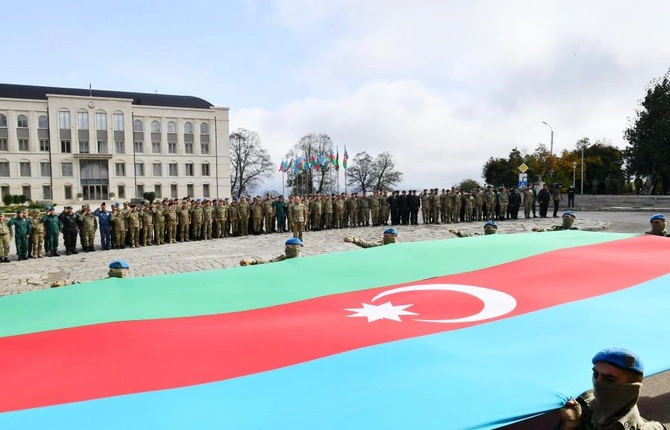 Prezident Zəfər Günü münasibətilə Şuşada keçirilən tədbirdə çıxış etdi — YENİLƏNİB/FOTOLAR