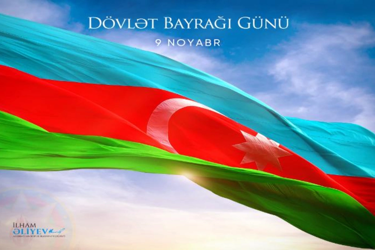 İlham Əliyev Dövlət Bayrağı Günü ilə bağlı paylaşım edib
